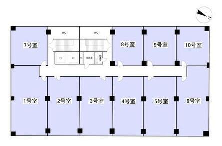 賃貸オフィス間取り図