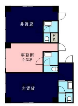 賃貸オフィス間取り図