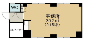 賃貸オフィス間取り図