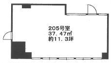 賃貸オフィス間取り図