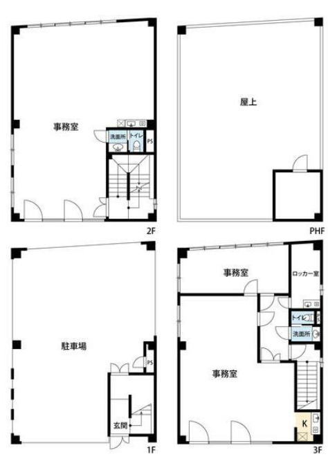 賃貸オフィス間取り図