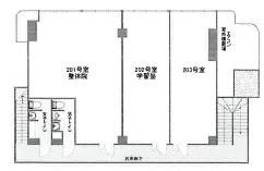 賃貸オフィス間取り図