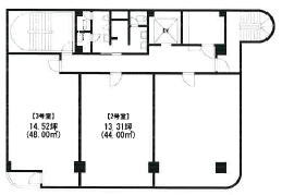 賃貸オフィス間取り図