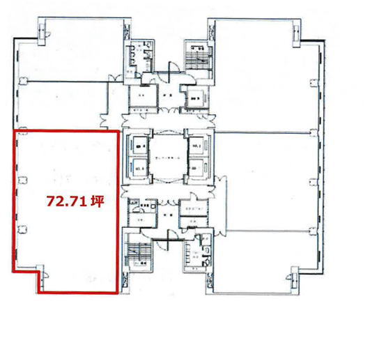 賃貸オフィス間取り図