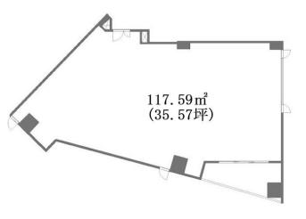 賃貸オフィス間取り図