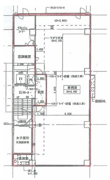 賃貸オフィス間取り図