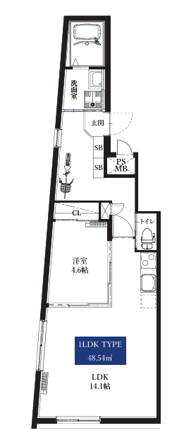 賃貸オフィス間取り図