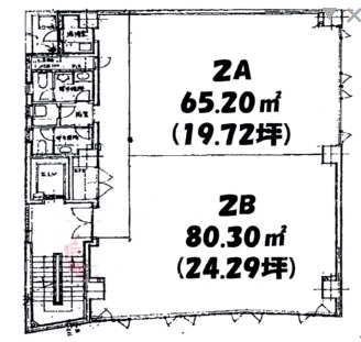 賃貸オフィス間取り図