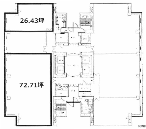 賃貸オフィス間取り図