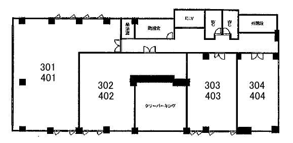 賃貸オフィス間取り図