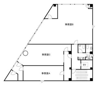 賃貸オフィス間取り図