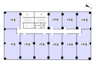 賃貸オフィス間取り図