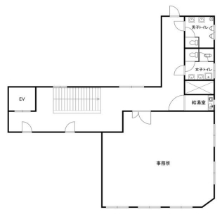 賃貸オフィス間取り図