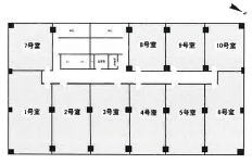 賃貸オフィス間取り図