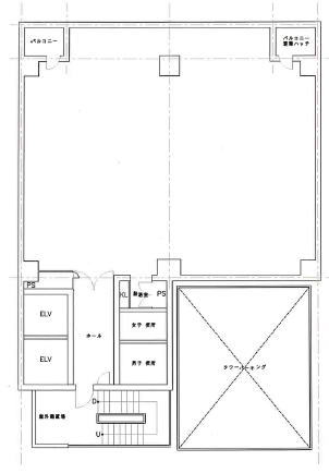 賃貸オフィス間取り図