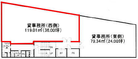 賃貸オフィス間取り図