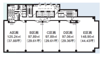 賃貸オフィス間取り図