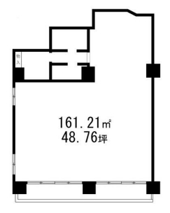 賃貸オフィス間取り図