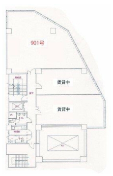 賃貸オフィス間取り図