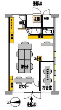 賃貸オフィス間取り図