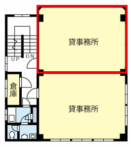 賃貸オフィス間取り図