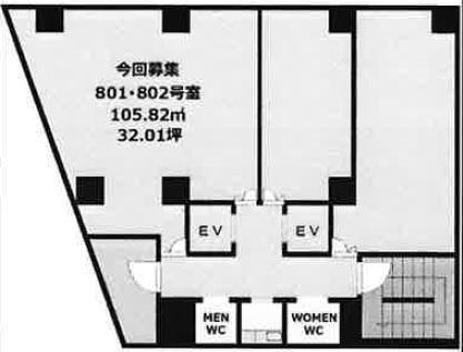 賃貸オフィス間取り図