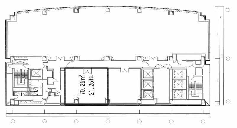 賃貸オフィス間取り図