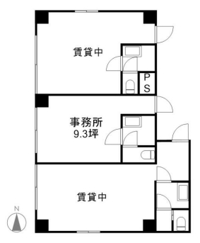 賃貸オフィス間取り図