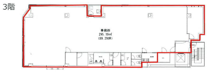 賃貸オフィス間取り図